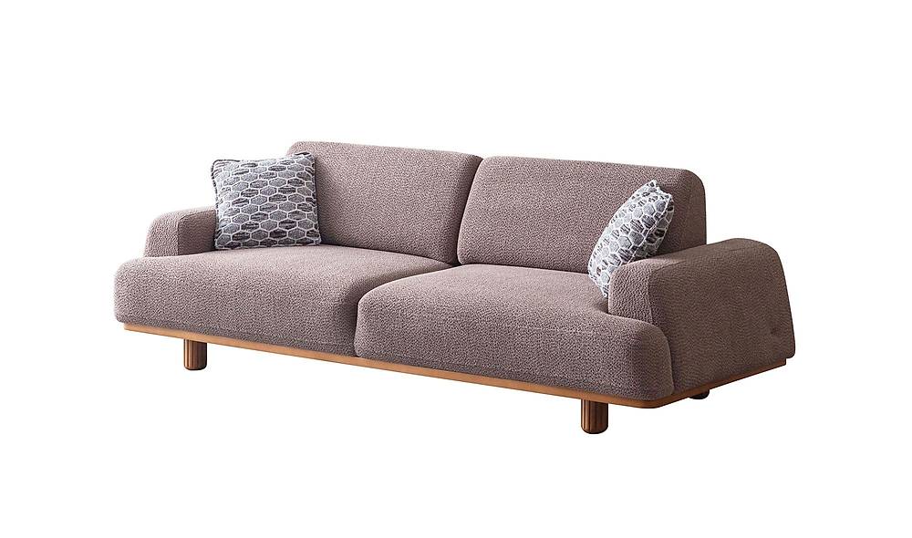 Linz Sofa - Brown - Cream