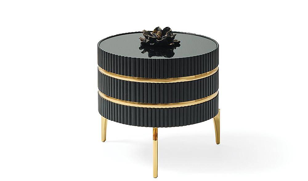 Camelia Coffee Table Set - Black