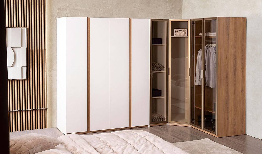 Vesta Bedroom - Corner Wardrobe