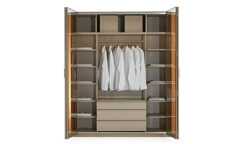 Bianco Wardrobe - 6 Door