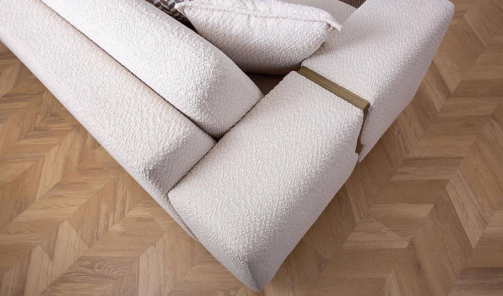 Tiana Sofa - Tumbled Gold - Ecru