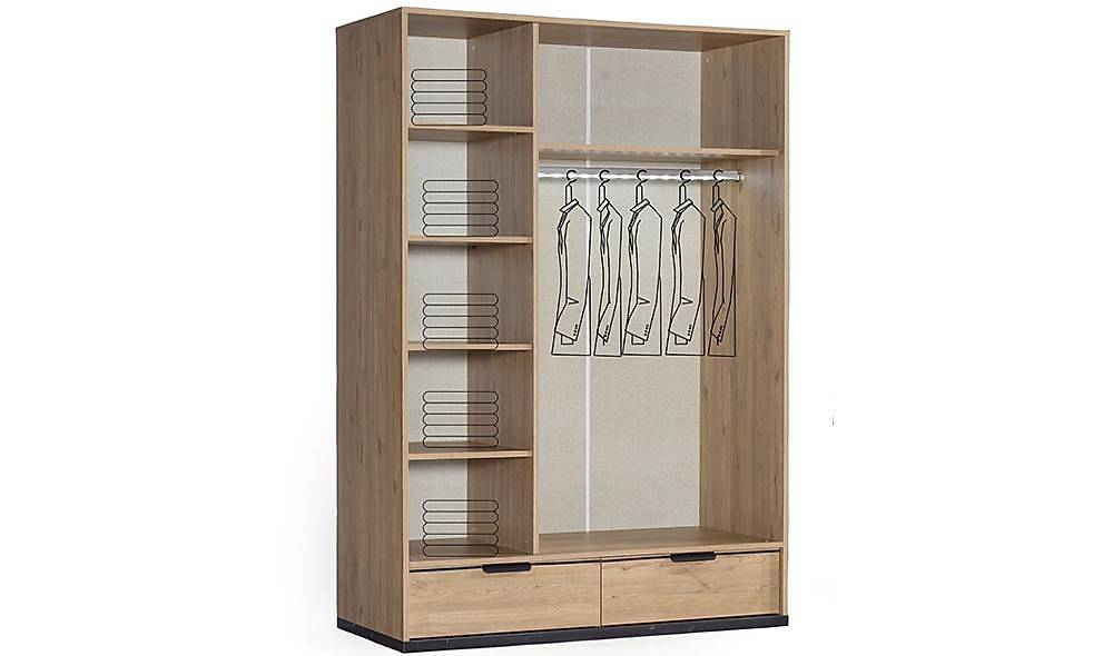 Newport 3 Wardrobe With Lid V2