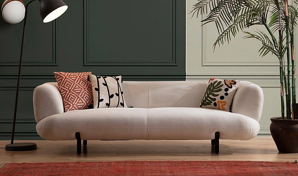 Brown Sofa - Cream