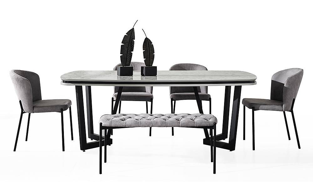 Mood Gray - Marble Dining Room
