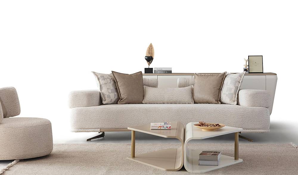 Naples Sofa Set - Metal Leg