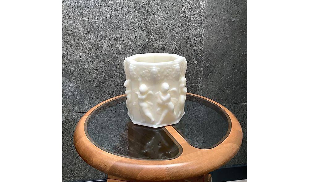 White Candle Holder