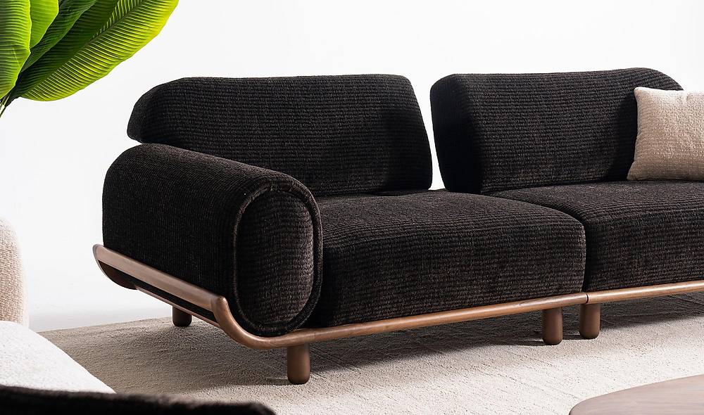 Maisie Sofa Set - Dark Brown