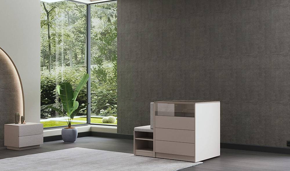 Lenova Laundry Cabinet - Glassed