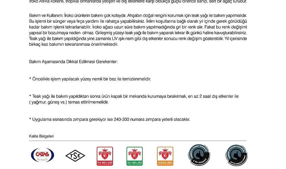 Opal Wox I Iroko Wood Chair 2 Piece