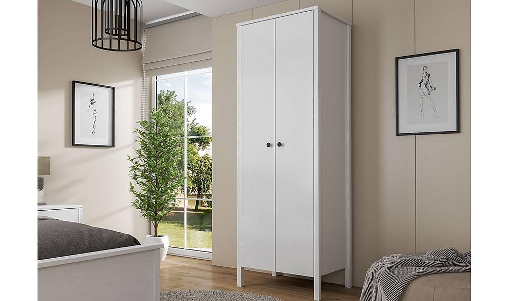 Esli 2 Door Wardrobe - Hanger