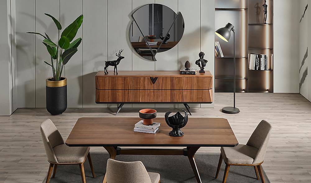 Hisar Dining Room - Walnut