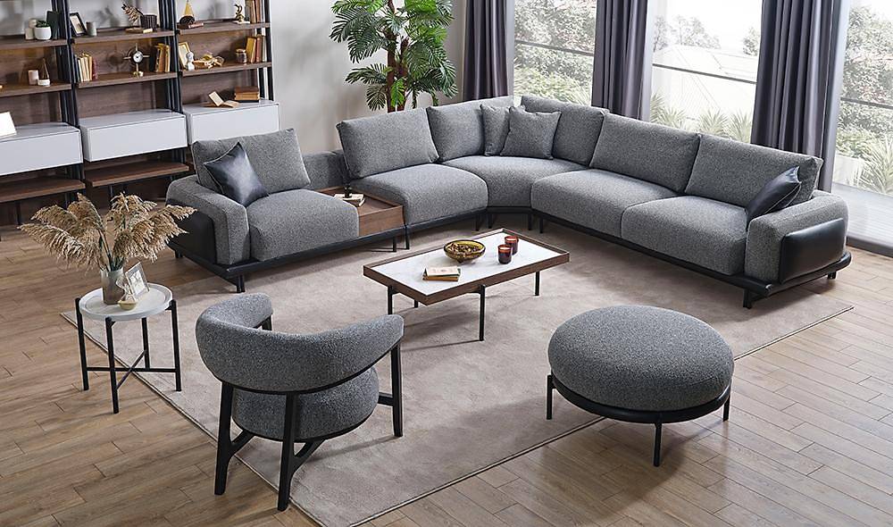 Gusto Corner Set - Gray