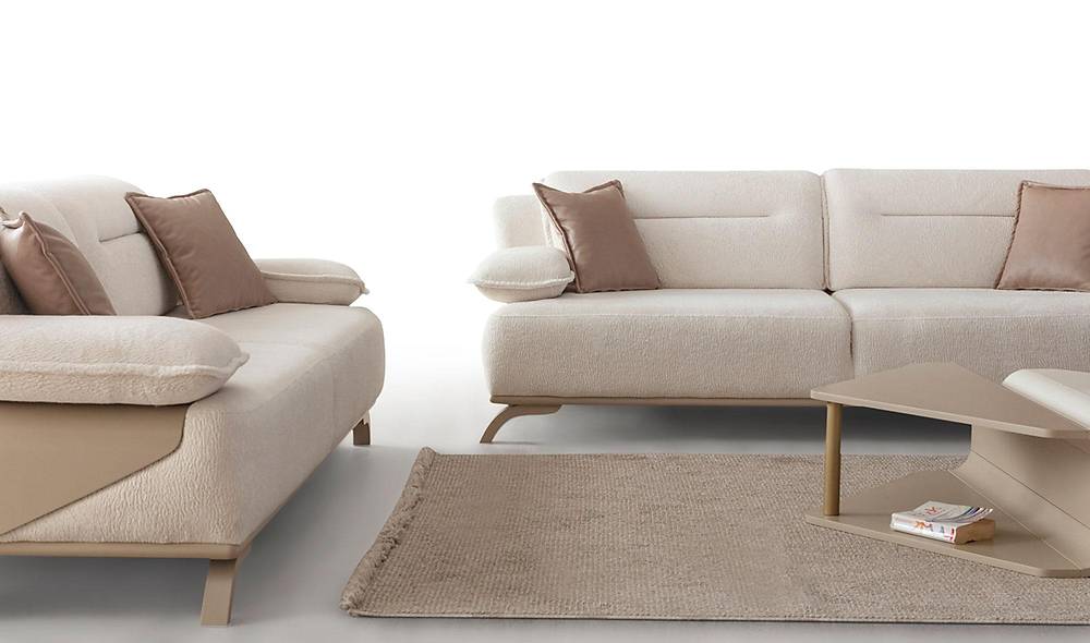 Naples Sofa Set - Wooden Leg