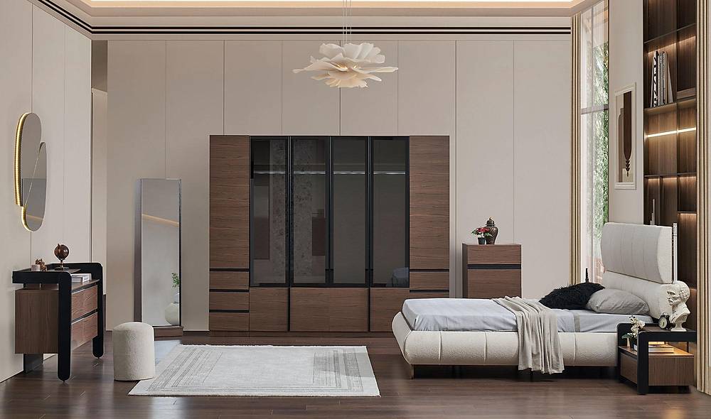 Bologna Base Bedroom - Walnut