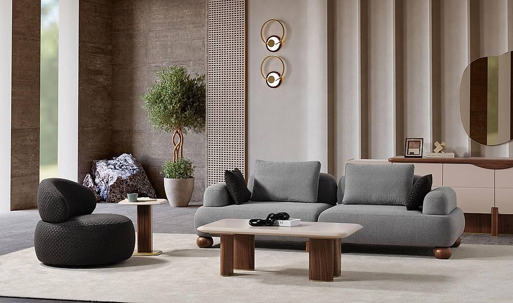 Lizay Sofa Set - With Leg