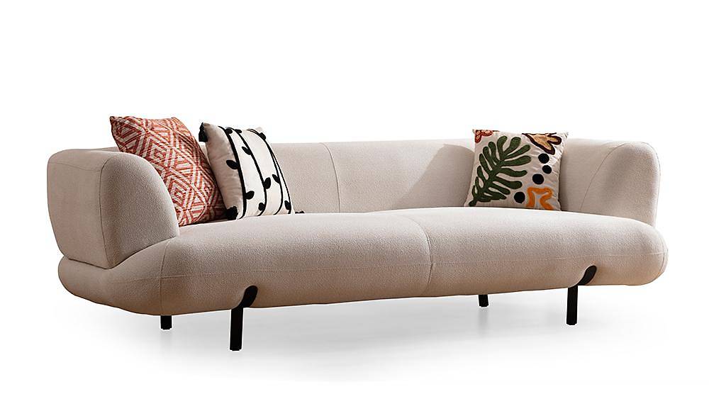 Brown Sofa - Cream