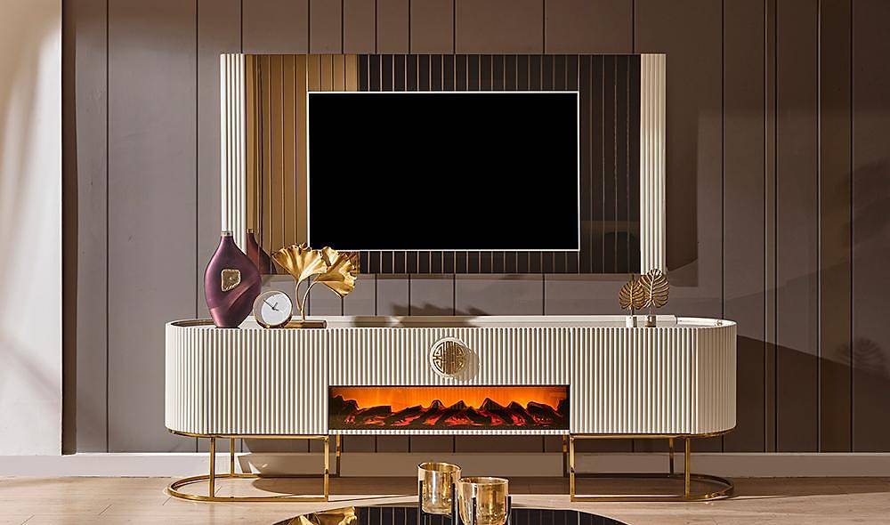 Crown Tv Unit - Cream
