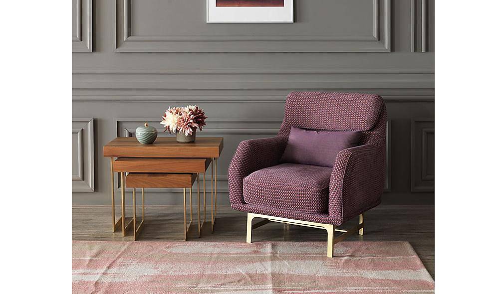 Lusso Gold Living Room Set