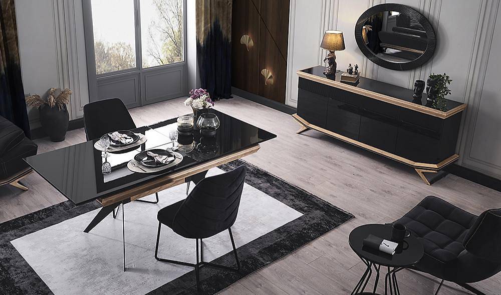 Larina Black Dining Room