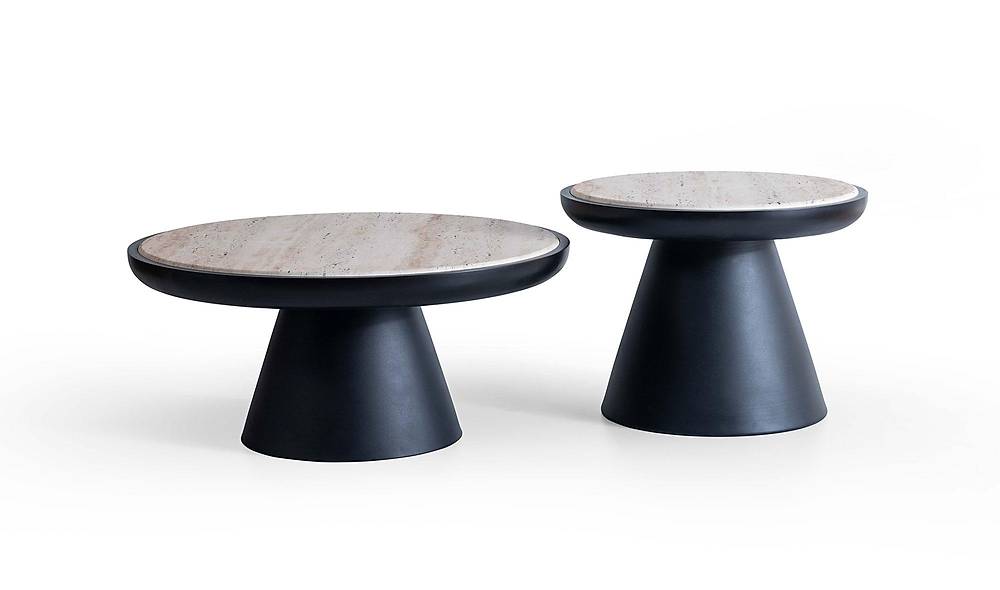 Cubic Table Set - Plus Black