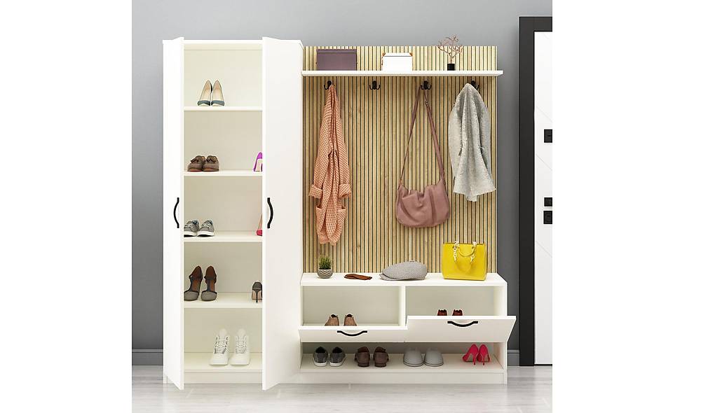 Valeria Coat Rack - White