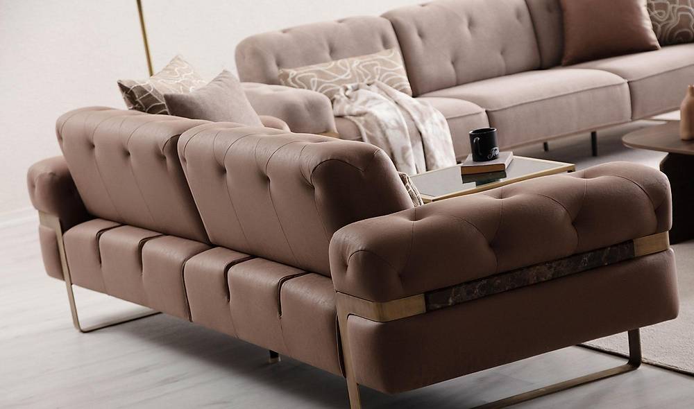 Almoda Sofa Set - Brown