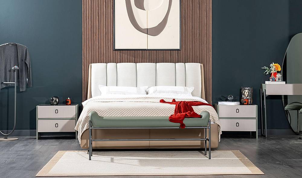 Gardena Base Bedstead and Headboard