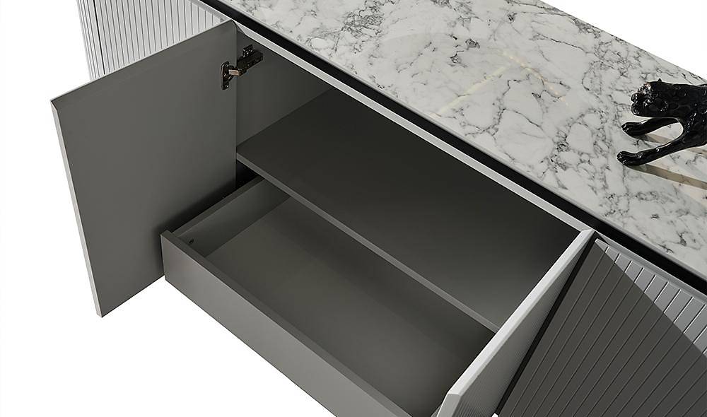 Mood Gray - Marble Dining Room