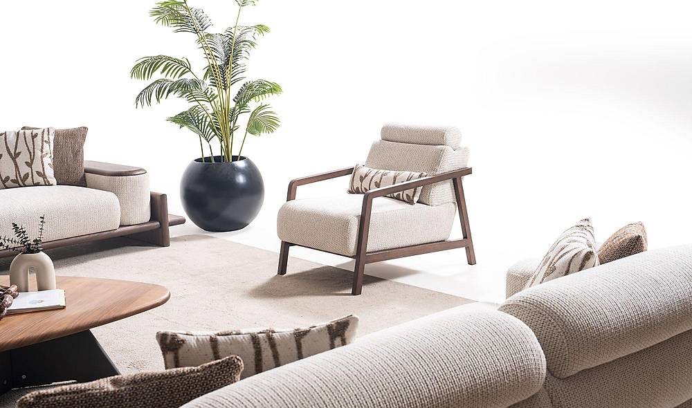 Alya Sofa Set - Cream
