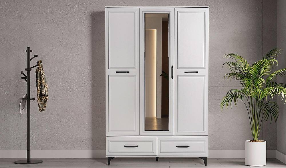 Alvin Wardrobe - 3 Door