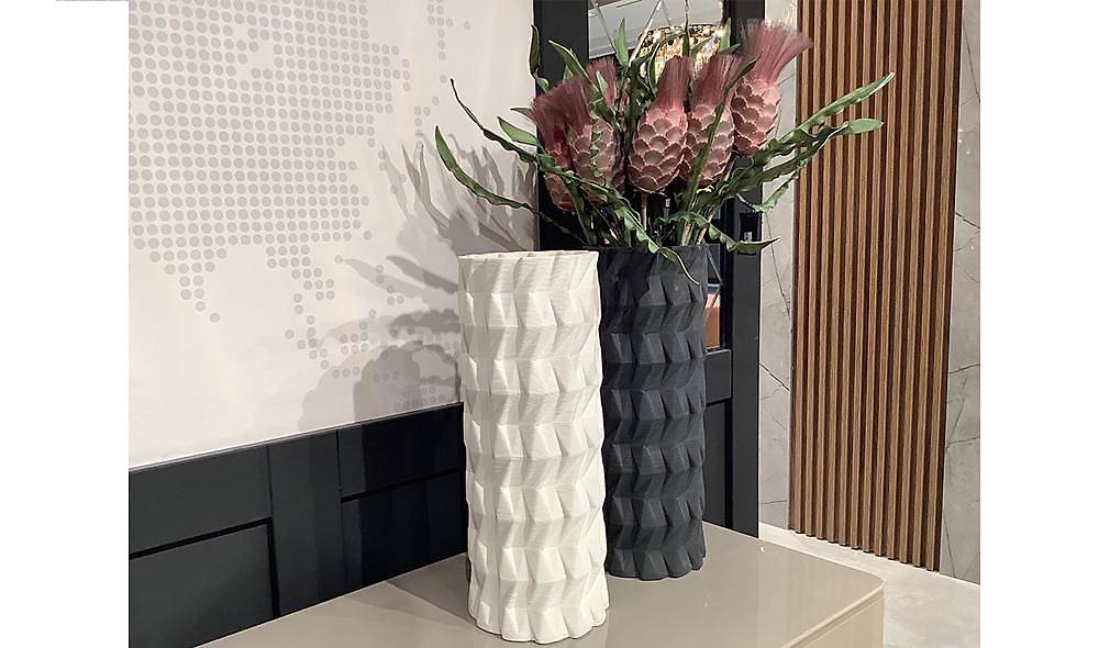 Patterned Tall Decorative Vase
