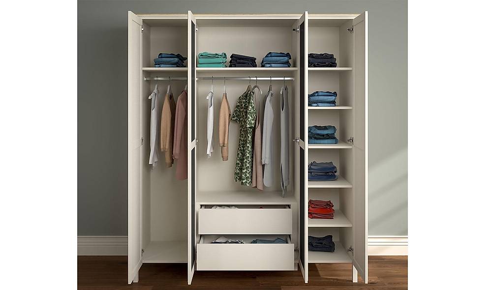 Atlantis 4 Door Wardrobe - Hanger