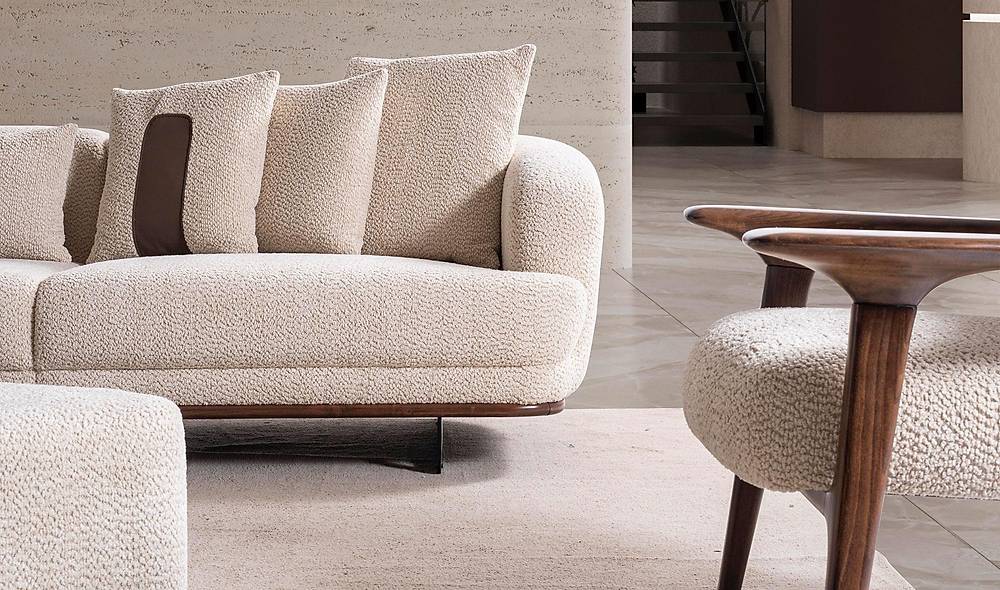 Velovis Sofa Set - Cream