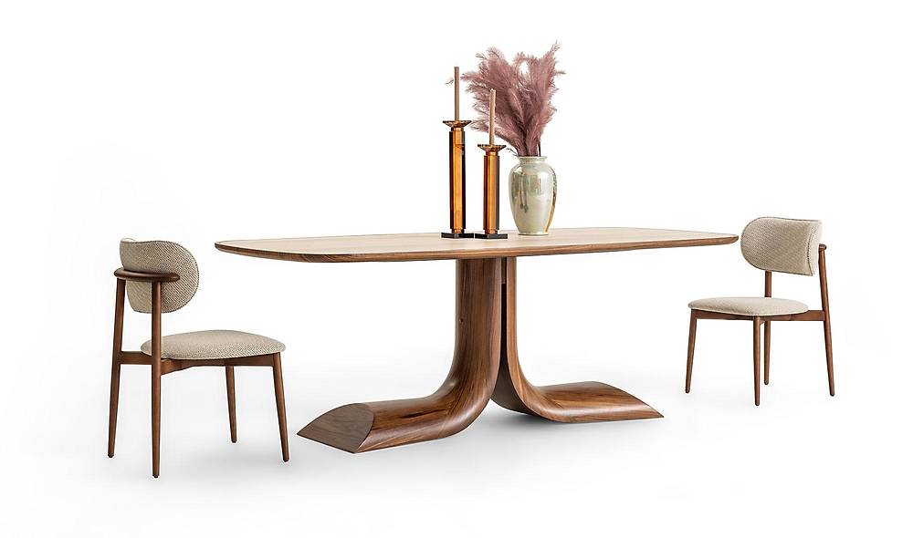 Messina Dining Table Set - Walnut