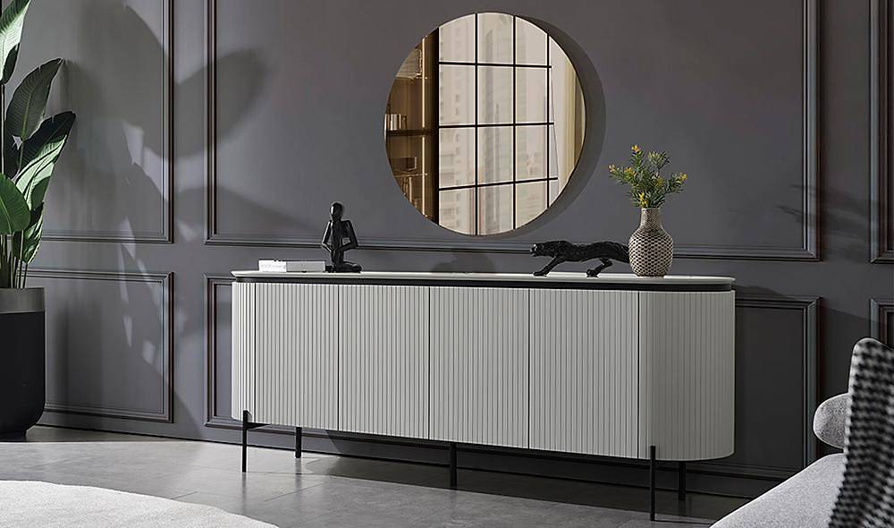Mood Gray - Marble Dining Room