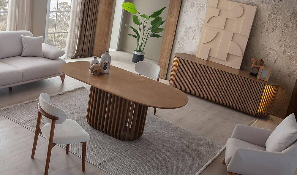 Netha Dining Room - Walnut