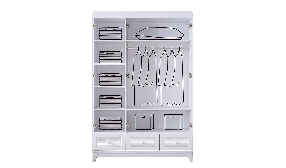 Tilda 3 Door Wardrobe - White