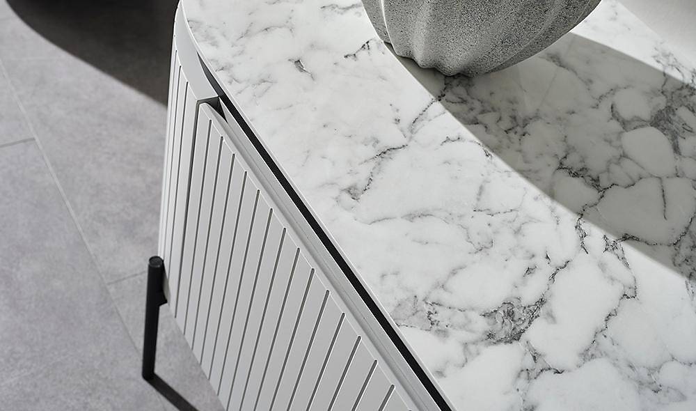 Mood Gray - Marble Tv Stand