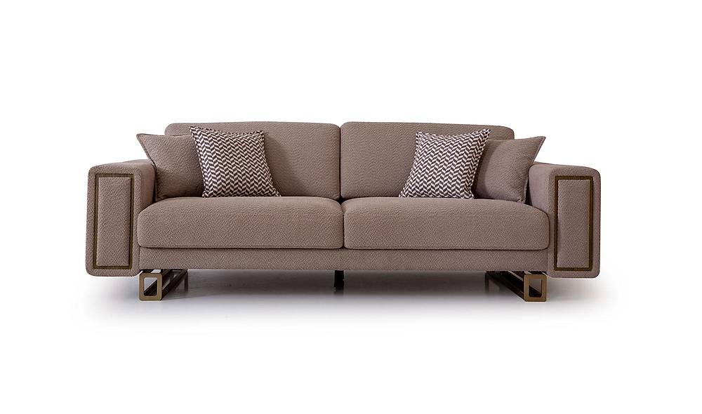 Tiana Sofa - Tumbled Gold - Vizon