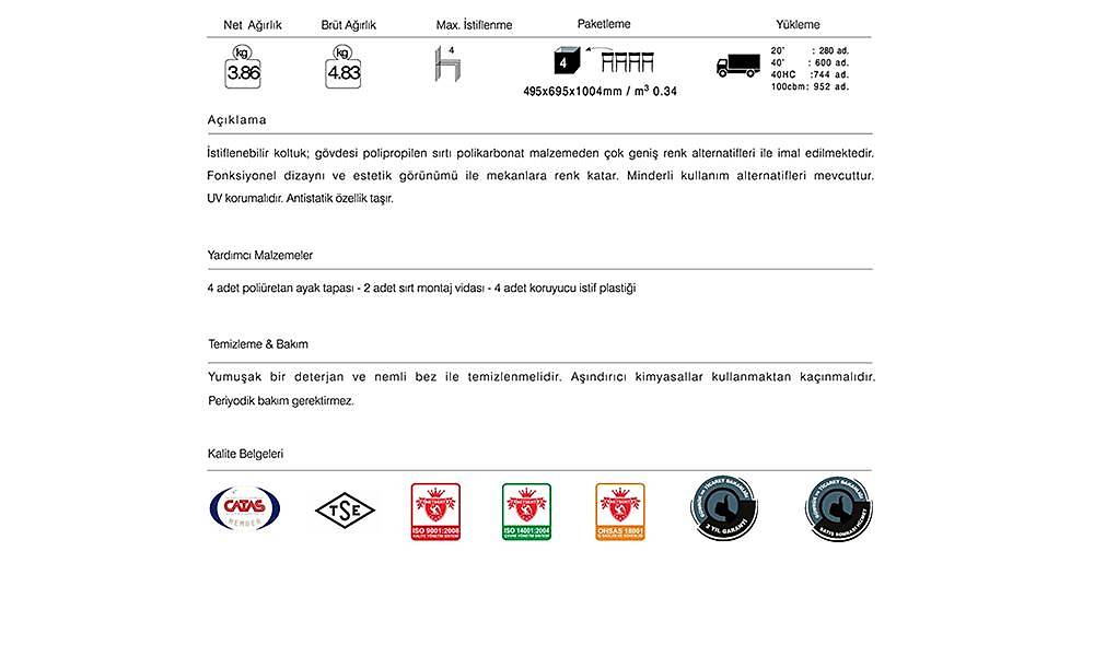 Hera-S Chair 2 Piece