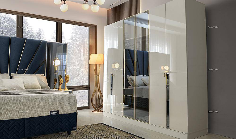 Marlin 6 Door Mdf Wardrobe