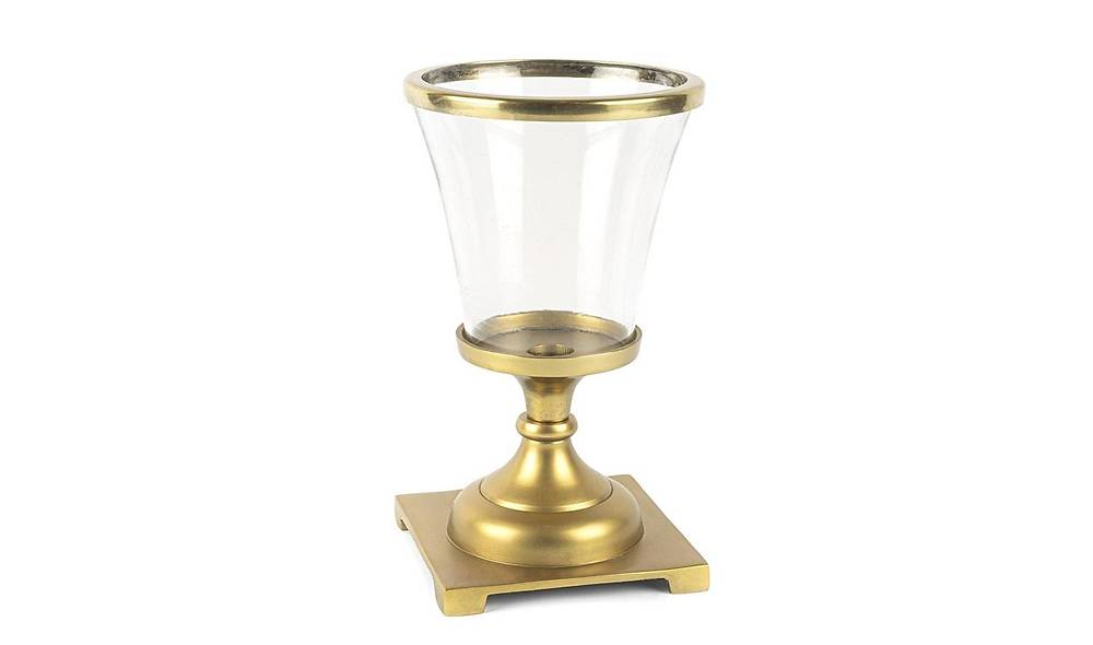 Gold Glass Candlestick
