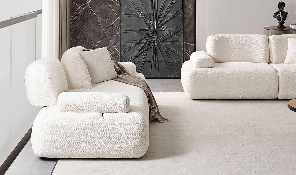Motya Sofa Set - Cream