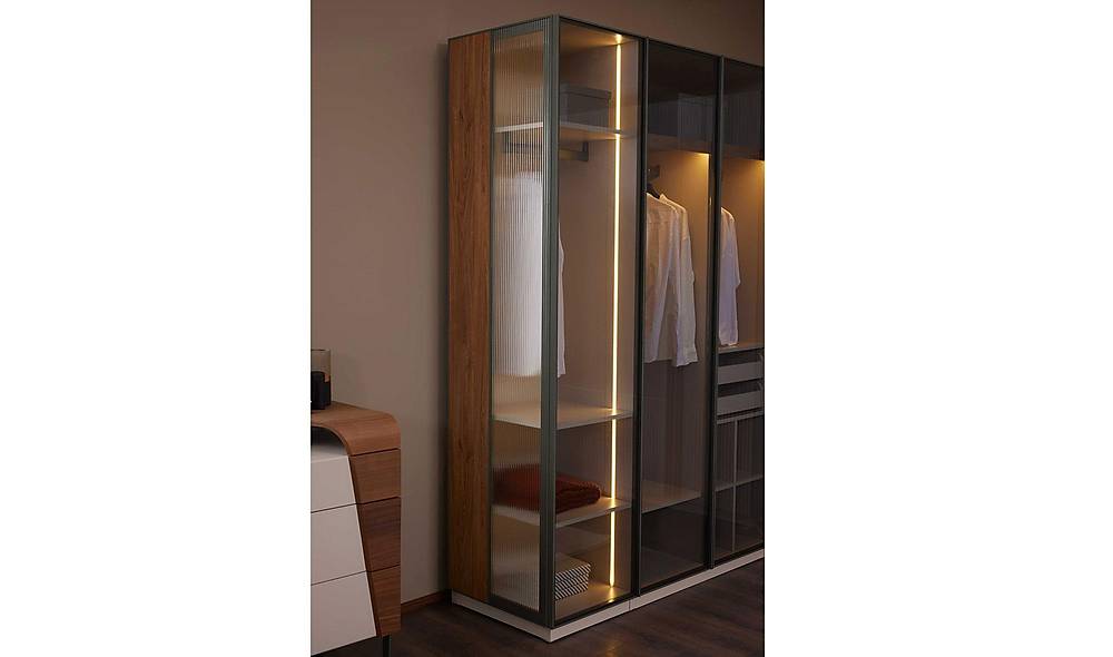 Fox Bedroom with Base - Corner Wardrobe