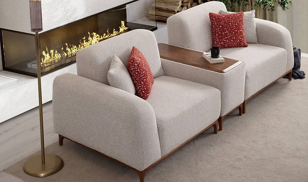Kappa Sofa Set - Cream