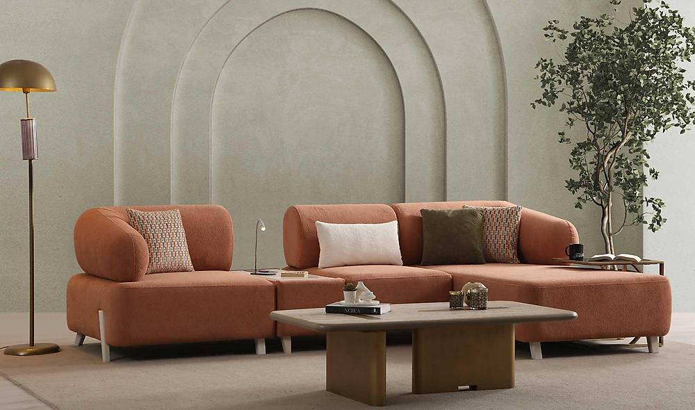 Ramona Corner Set - Salmon
