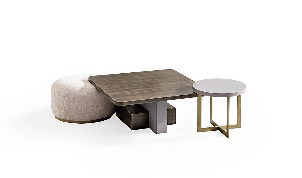 Montare Coffee Table Set - Walnut