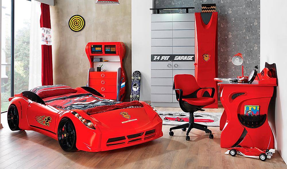 Tt Car Teen Room - Red