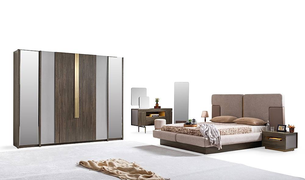 Montare Base Bedroom - Walnut