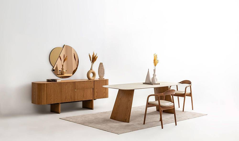 Penora Dining Room - Oak - Beige
